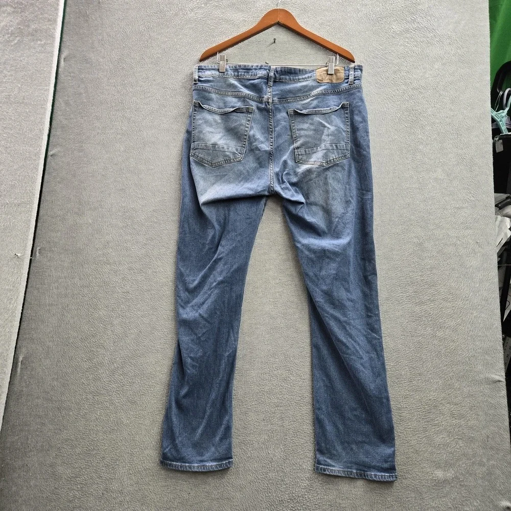 MBX Men Jeans 36X30 Blue Denim Straight Slim Fit 28
